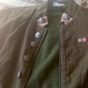 DARK GREEN CAR MAR JACKET